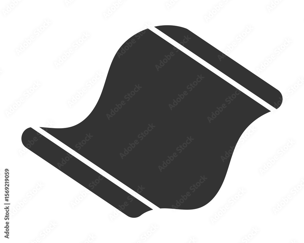 Poster abstract shape hinting at movement, flow, or transformation. a versatile graphic element for creativ