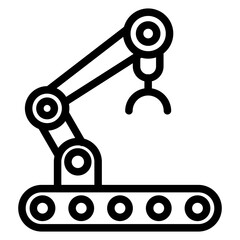 Robot Arm Icon Style