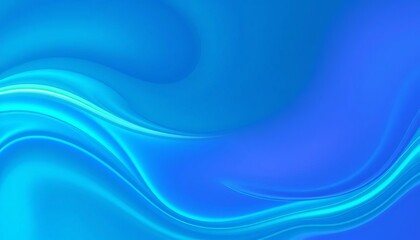 Fototapeta premium Abstract swirling light blue and green gradient, organic shapes flow seamlessly, illustration, fantasy