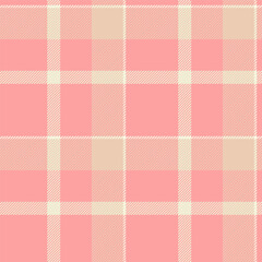 Delicate pink and cream plaid pattern.  Perfect for textile design, wrapping paper, scrapbooking, or fashion projects. This soft, seamless texture evokes feelings of warmth and femininity.
