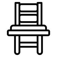 Fishing Chair Icon Style