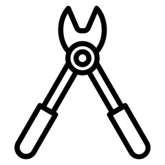 Obraz premium Locking Pliers Icon Style