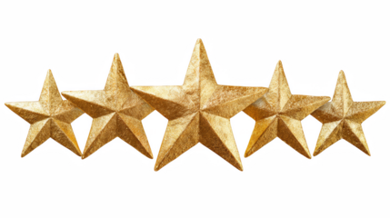 Golden star shaped cookie on white background for festive holiday decoration