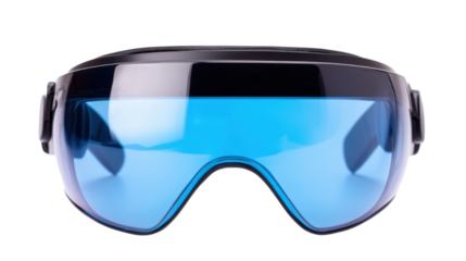 virtual reality glasses on white background