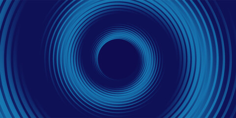 Abstract blue background with glowing curved lines. vector eps 10