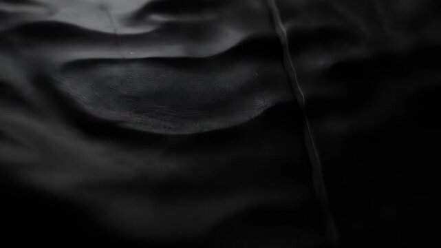 Abstract Black Texture: Dark Draped Fabric