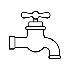 Tap water sign symbol vector flat icon