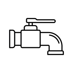 Tap water sign symbol vector flat icon