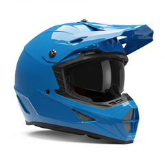 Vibrant Blue Motocross Helmet Protective Gear for OffRoad Thrills