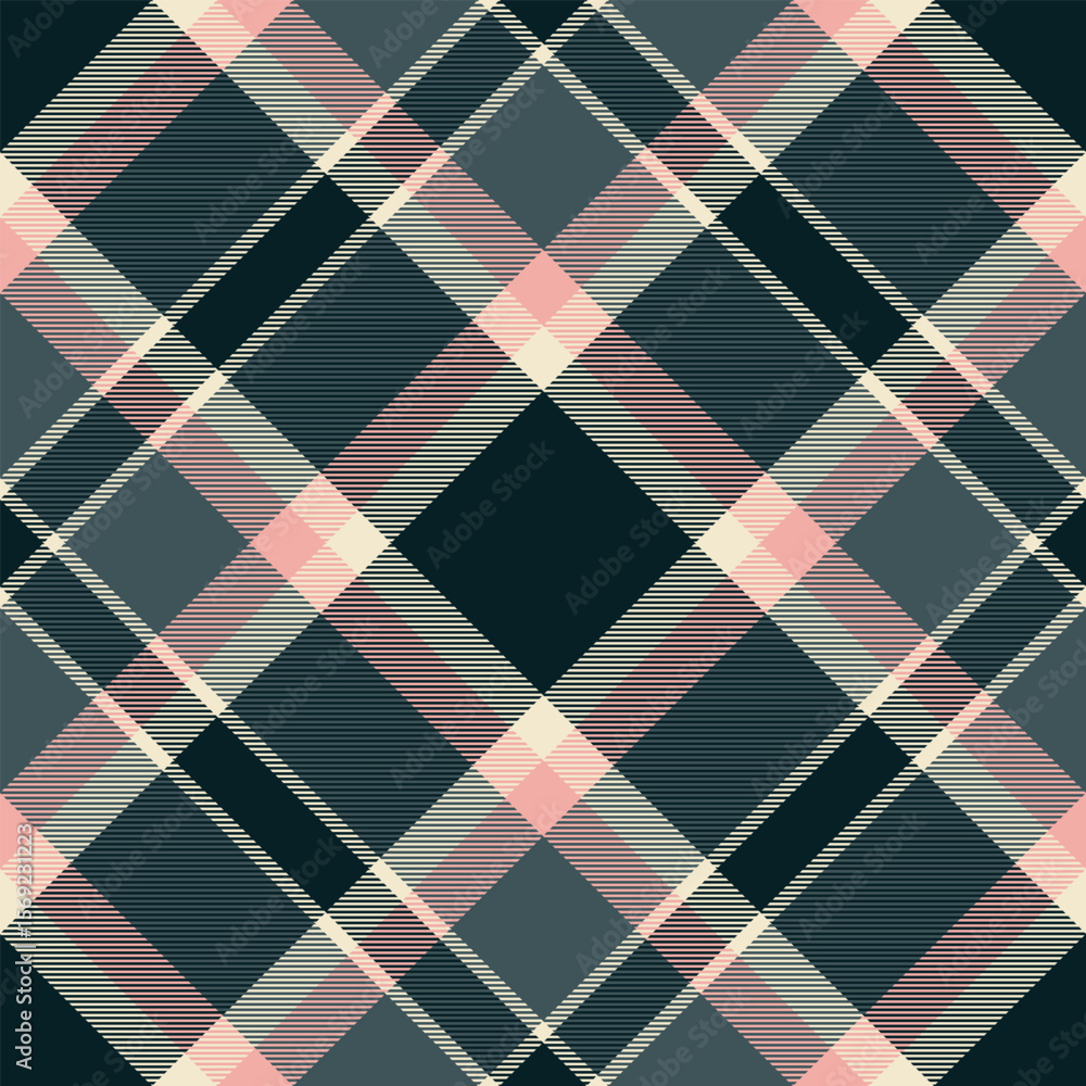 Poster classic plaid pattern in muted tones. a timeless textile design with intersecting lines, conveying t