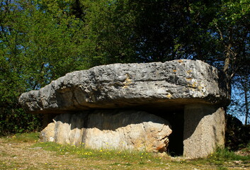 dolmen de la pierre Martine ,Livernon, Lot, France 