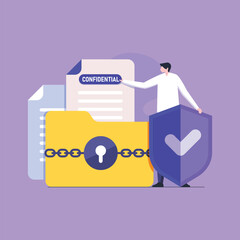 Secure Document Access and Confidential Data Protection Concept