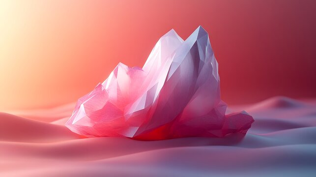 Luminous crystal abstract landscape feature images