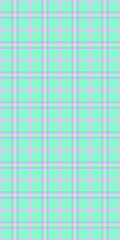 Birthday card texture pattern tartan, periodic plaid background check. Veil fabric textile seamless vector in light and mint colors.