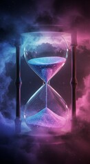 Cosmic Hourglass, Universe Sands, Time Passing Concept