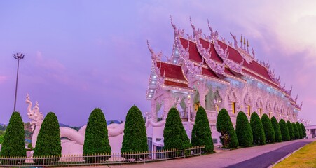 Ordination Hall of Wat Huai Pla Kang in Chiang Rai, Thailand