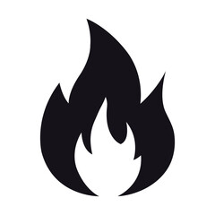Fire flame flat vector icon