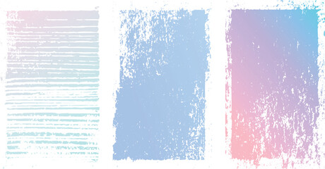 Abstract grunge rectangular frames set collection isolated grunge texture. old canvas textured for overlay or screen scratch effect, Abstract grunge distressed texture transparent background.