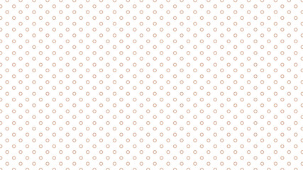 Subtle seamless vector pattern: scattered brown circle outlines on a clean white background. Ideal for textiles, digital paper, and creative projects.
