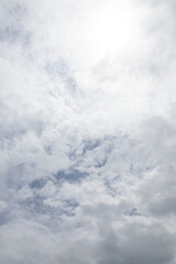 Cloudy Sky With Fluffy Clouds