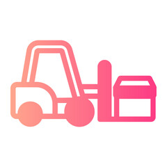 forklift gradient icon