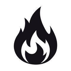 Fire flame flat vector icon