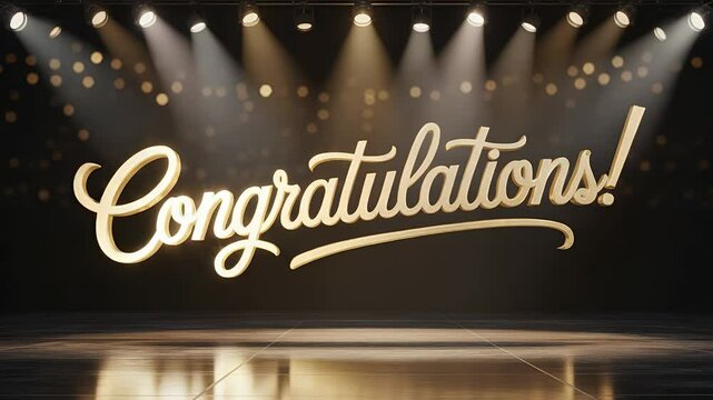 Congratulations Script: A captivating image that evokes warm wishes and festive energy, perfect for celebrations, achievements and special occasions.