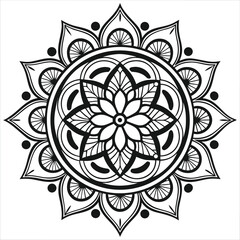  Vector doodle mandala . Ornamental luxury mandala Mandala Line Illustration . various mandala . Mandala Pattern Designs . Henna mandala. Mehndi style. Decorative pattern in oriental style.