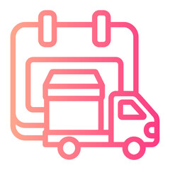 schedule gradient icon