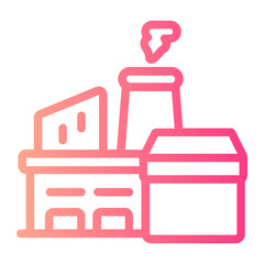 factory gradient icon