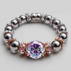 Artistic bead jewelry crafted bracelet high resolution picture