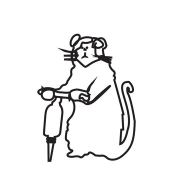 A muse with scrow driver