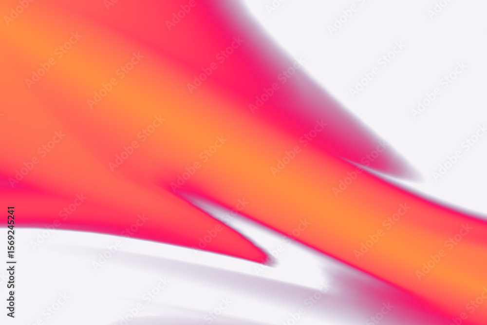 Poster png abstract orange gradient transparent background, vibrant wavy gradient shape overlay design elem