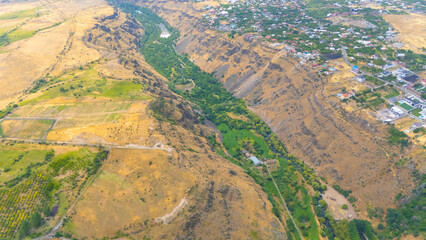 Aerial view of little villages