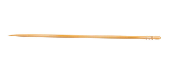 Wooden chopsticks isolated on white background for dining and Asian cuisine tool simplicity