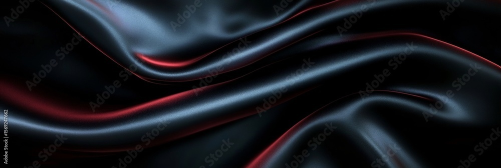 Aufkleber elegant abstract silk folds with red highlights creating a luxurious texture for backgrounds