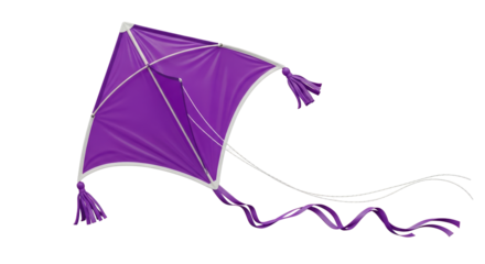 Isolated Purple Kite