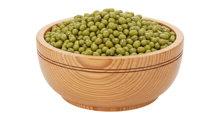 Isolated Bowl of Mung Beans