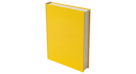 Isolated Yellow Book