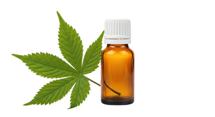 Isolated CBD Oil with Hemp Leaf