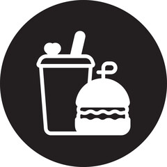 fast food glyph icon