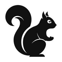 Squirrel silhouette vector illustration