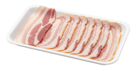 Isolated Bacon Slices