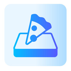 pizza gradient icon