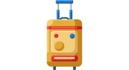 Isolated Travel Suitcase