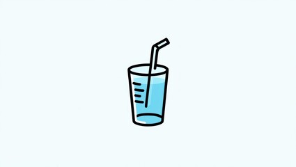 vector illustration of a glass of soda