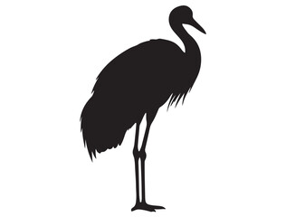 Obraz premium CRANE BIRD SILHOUETTE