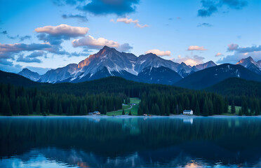 Natural Scenery of Mountains, Rivers and Lakes