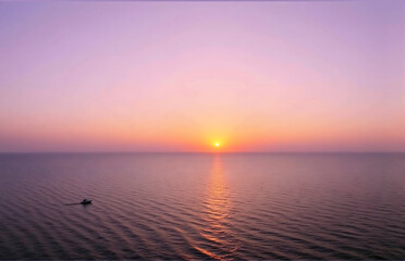 Quiet Moment of Sea Sunrise