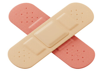 Isolated Two Band Aids in a Cross